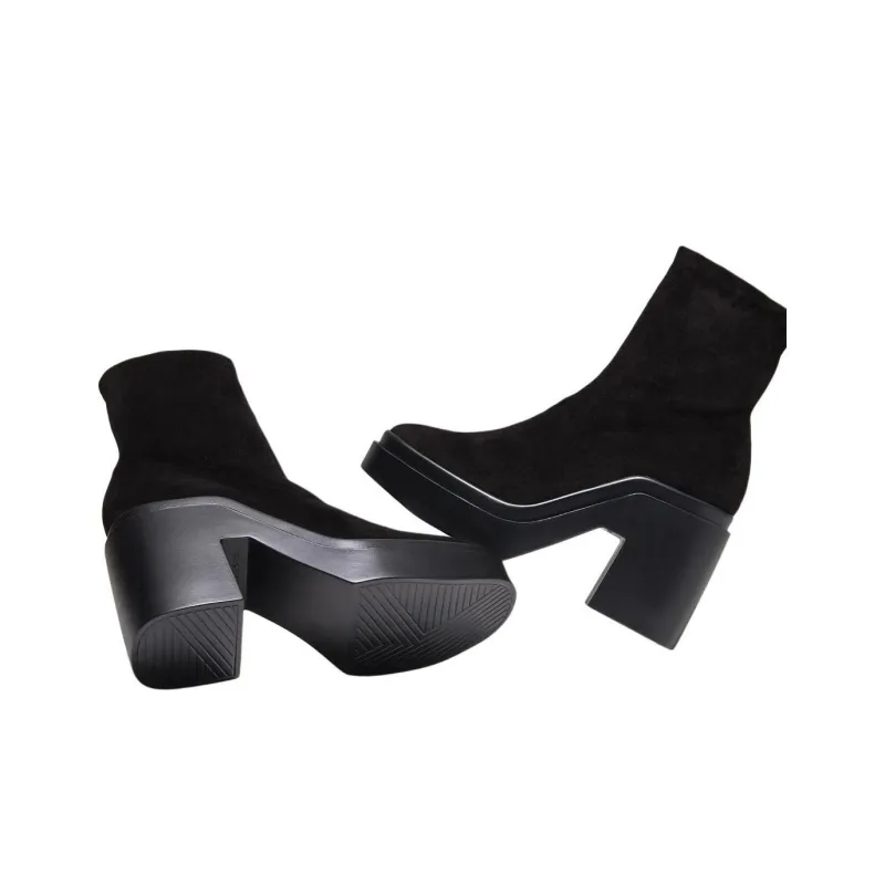 CLERGERIE Nina Ankle Boots 11cm Women's Black-3