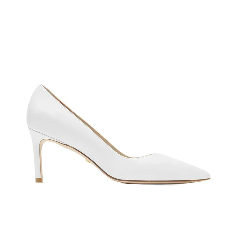 Stuart Weitzman/SW Sw Anny 70 Love Pump Slim Heel High Heels Women's White-1