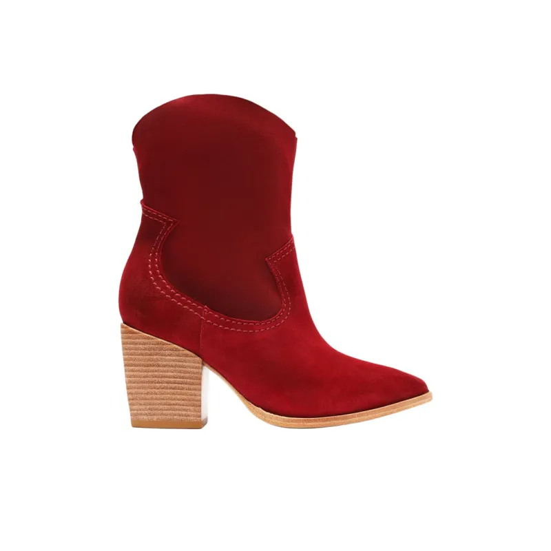 Schutz Tessie Ankle Boots 7cm Women's Red-1