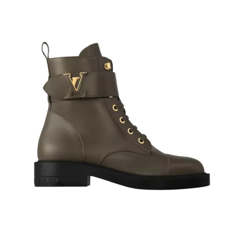 LOUIS VUITTON Citizen Ankle Boots Women's Green-1