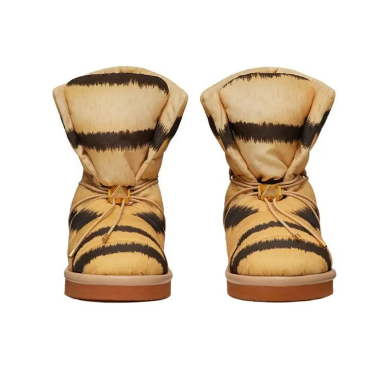 Valentino Tiger 1967 Ankle Boots Women's Brown-3