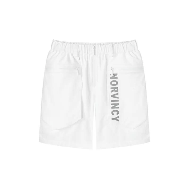 NORVINCY Urban Techwear Zip Patch Pocket Cargo Shorts Unisex-11
