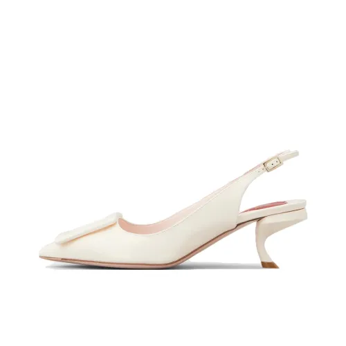 Roger Vivier Slim Heel High Heels 5.5cm Women's Cream