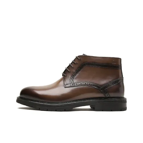 S. T.DUPONT Ankle Boots Men's Coffee