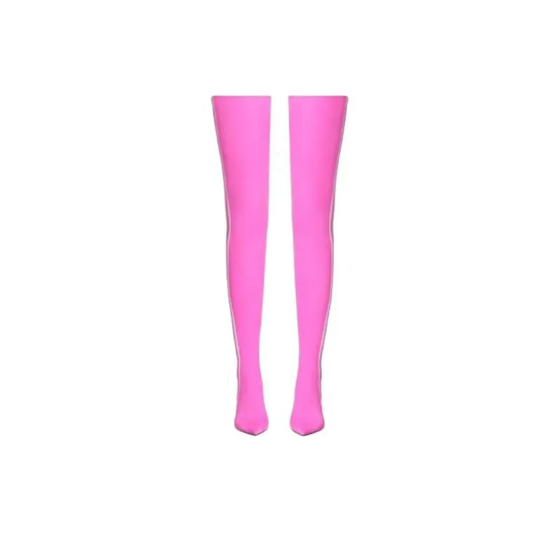 Adidas x Balenciaga Knife Knee High Boots 11cm Women's Pink White-3
