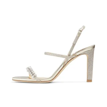 Jimmy Choo Meira 85 Slim Heel High Heels Women's Ice Shimmery