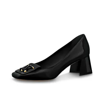 LOUIS VUITTON Shake Spool Heel High Heels 5.5cm Women's Black