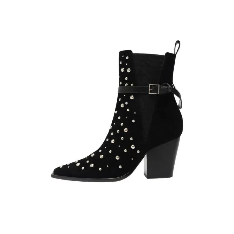 Schutz Kelsey Chelsea Boots 8.3cm Women's Black-0