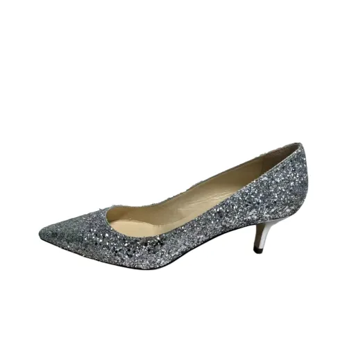 Jimmy Choo ROMY Slim Heel High Heels Women's Silver