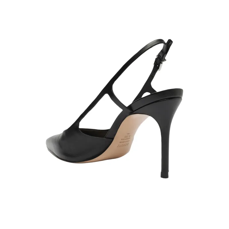Schutz Boris Slim Heel High Heels 8.4cm Women's Black-3