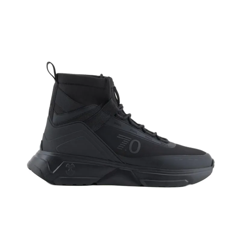 EMPORIO ARMANI EA7 Ankle Boots Unisex Black-1