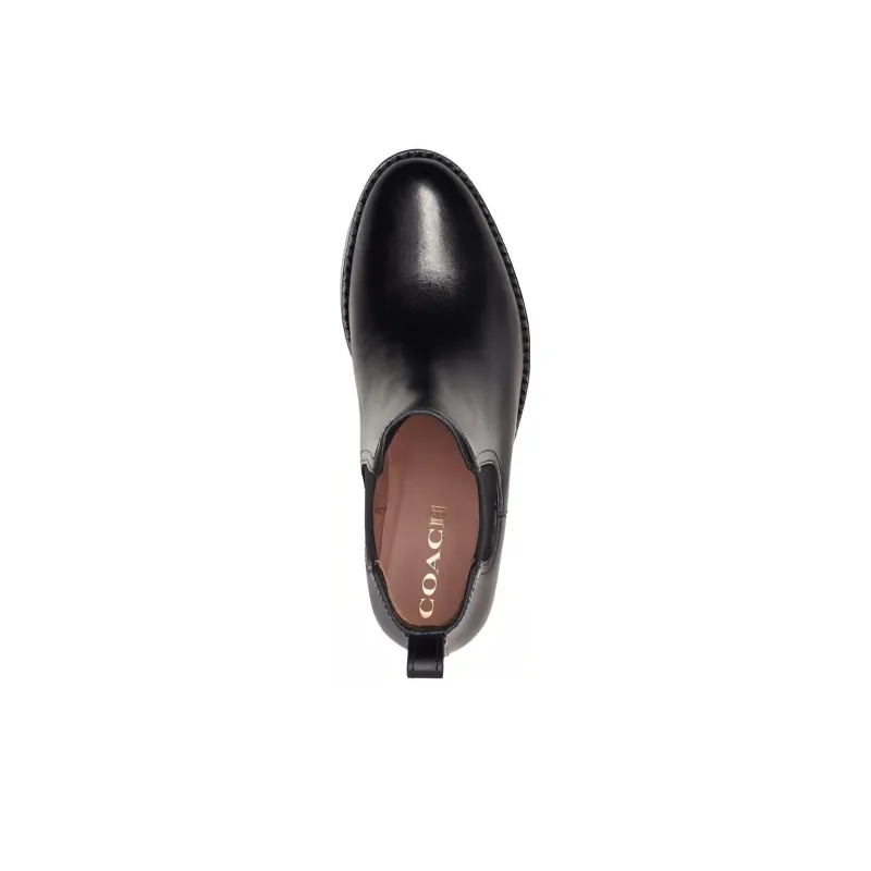 COACH Short Chelsea Boots 2.5cm Women's Black-3