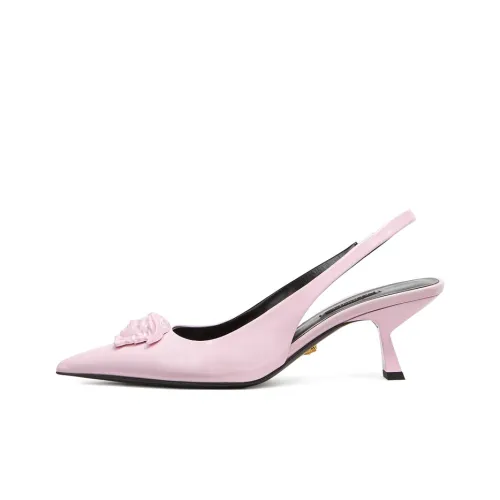 VERSACE La Medusa High Heels Women's Low-Top Pink