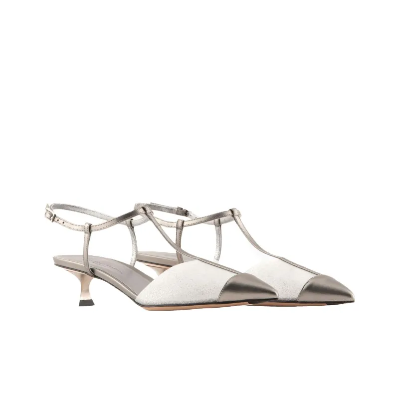 AMANI Flared Heel High Heels 3.5cm Women's Gold-2