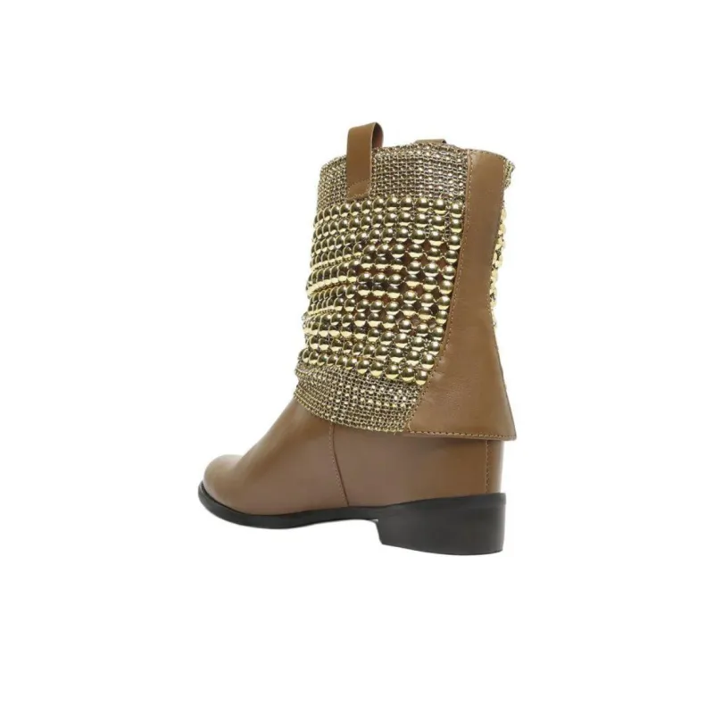 Schutz Caramelo Ankle Boots 3.3cm Women's Brown-3
