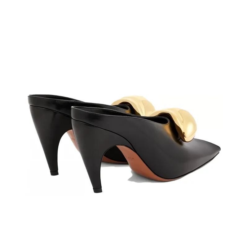 Alaia Slim Heel High Heels Women's Black-5