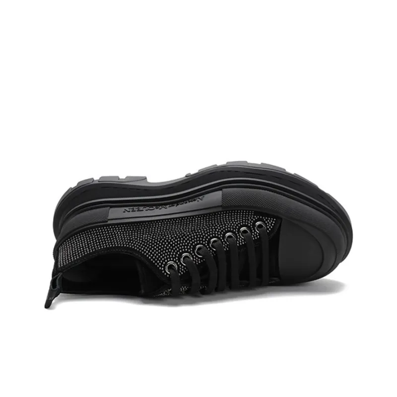 Alexander McQueen Tread Slick Martin Boots Men Black-4
