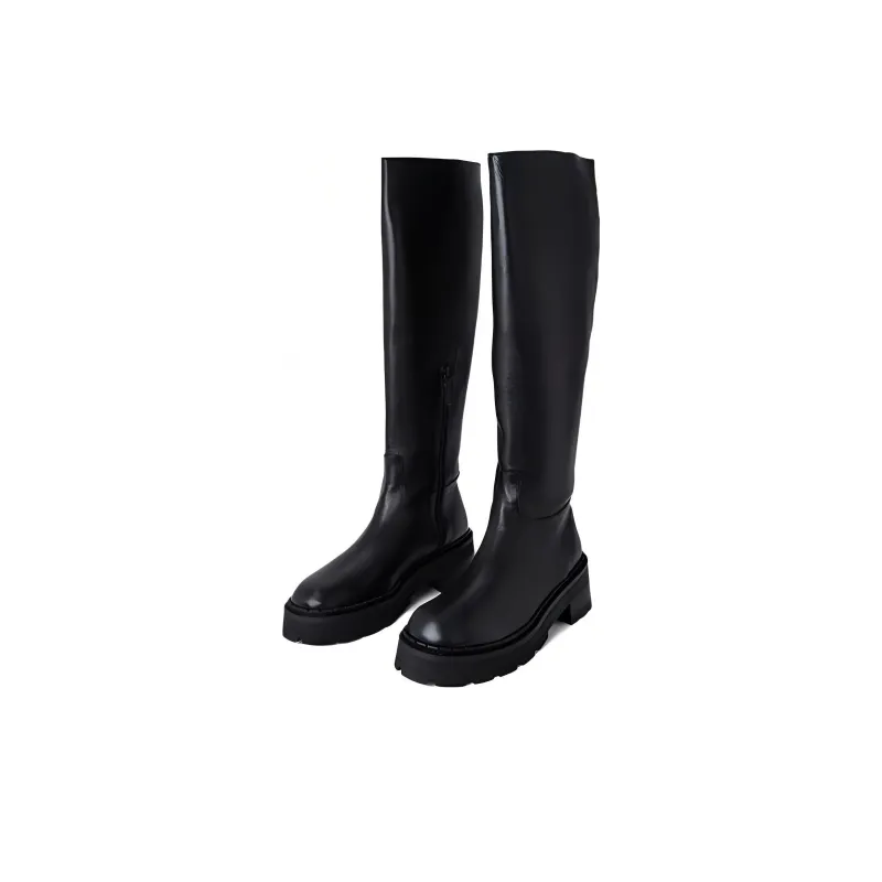 By Far Russel Knee-high Boots 5cm Women's Black-2