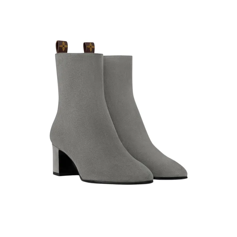 LOUIS VUITTON Donna Ankle Boots 5.5cm Women's Gray-2