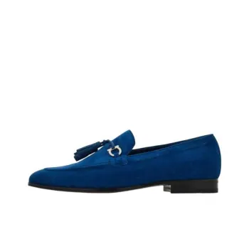 Ferragamo Loafers Men Blue
