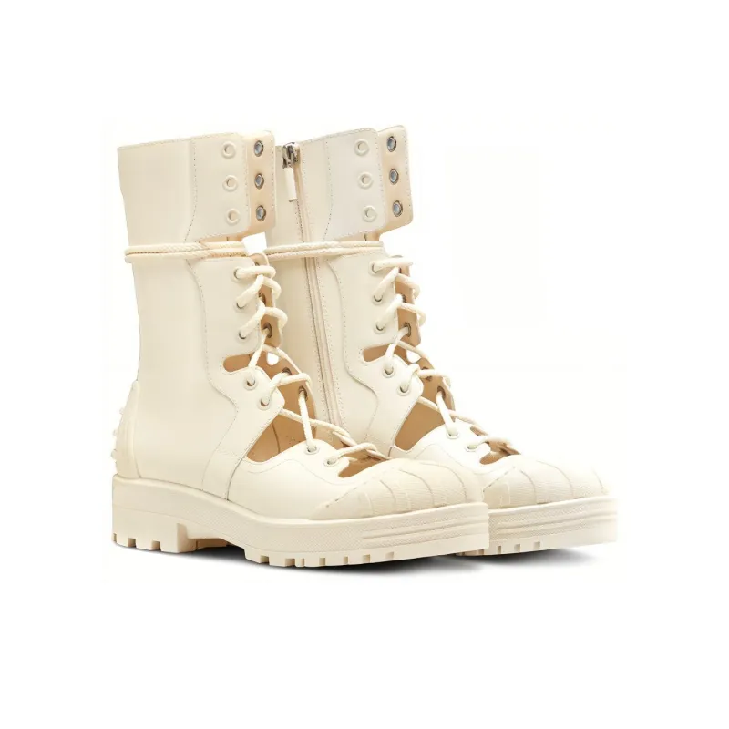 DIOR DiorIron Ankle Boots Women's White-2