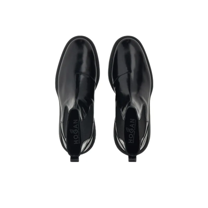 HOGAN H600 Leather Chelsea Boots-4