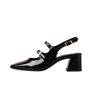 ALOHAS Hanna Oni Chunky Heel High Heels 6cm Women's Black