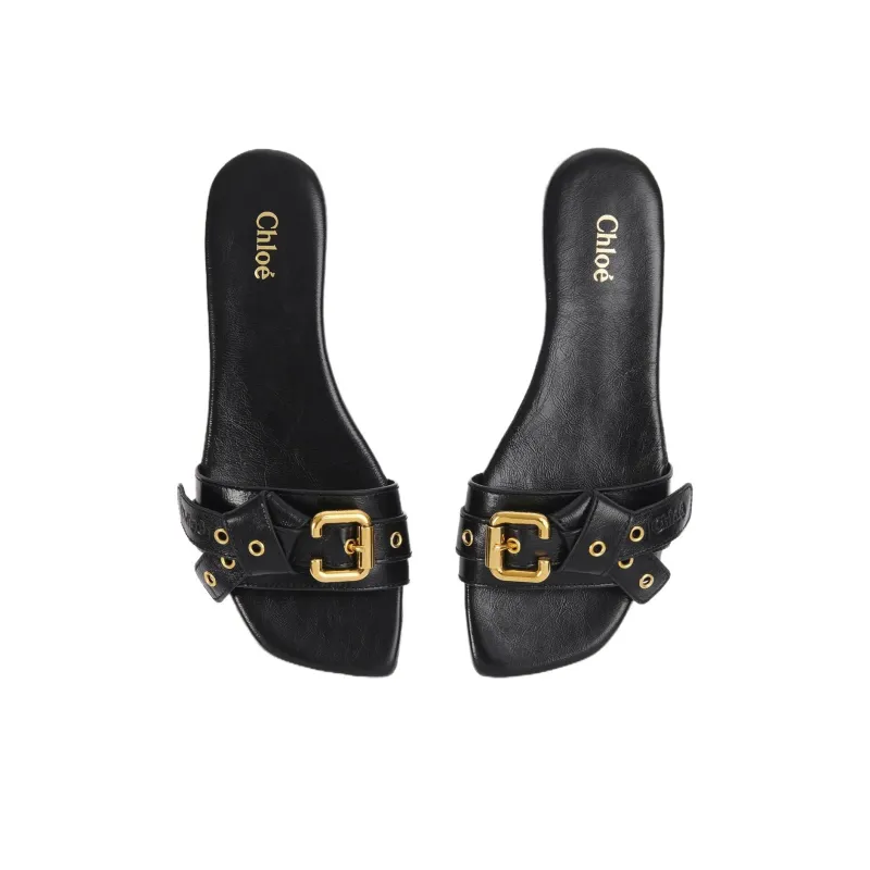 Chloé Mae Knot Detailed Slides Women's-4