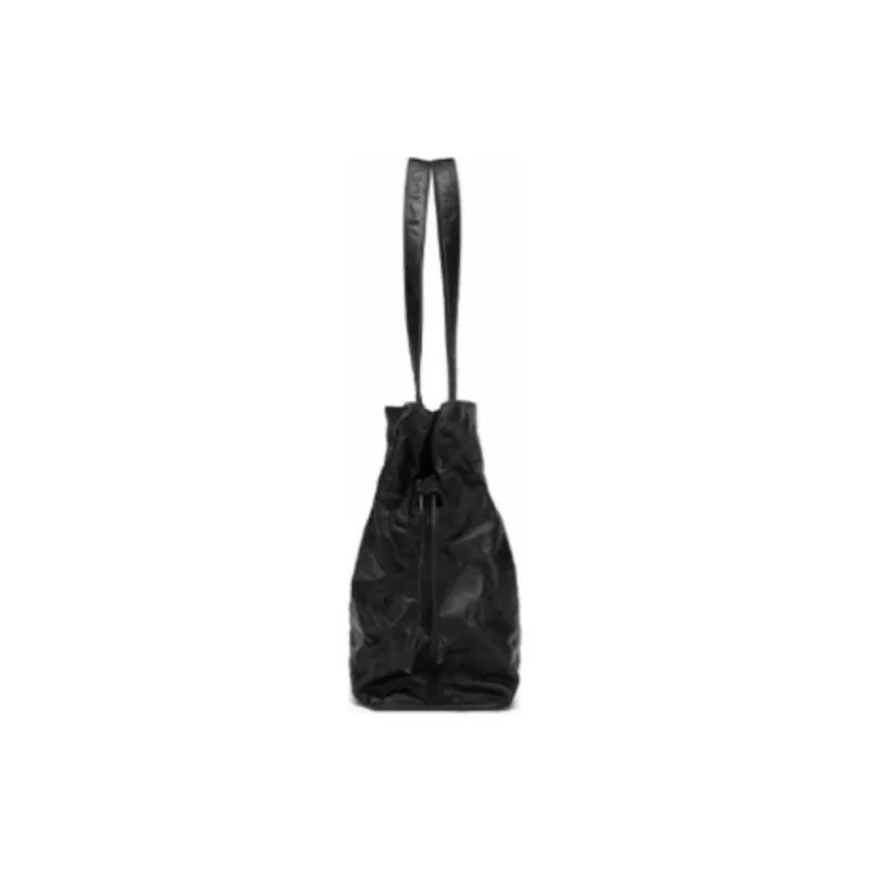 TangGuh Cow Leather Tote Bag Shopping Bag Handbag Large Size Women's Black-4
