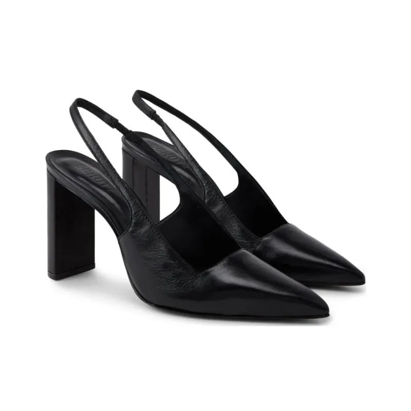 Schutz Pointed-toe Slingback Leather Pumps-3