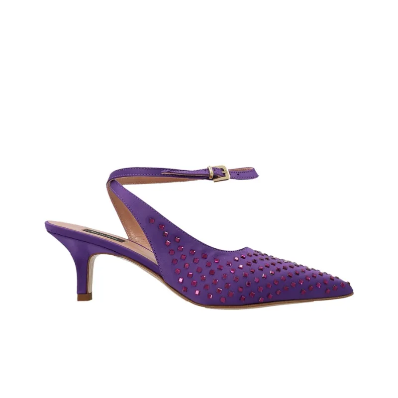 PINKO Slim Heel High Heels 4cm Women's Purple-1