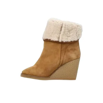 ISABEL MARANT Shearling Wedge Mules