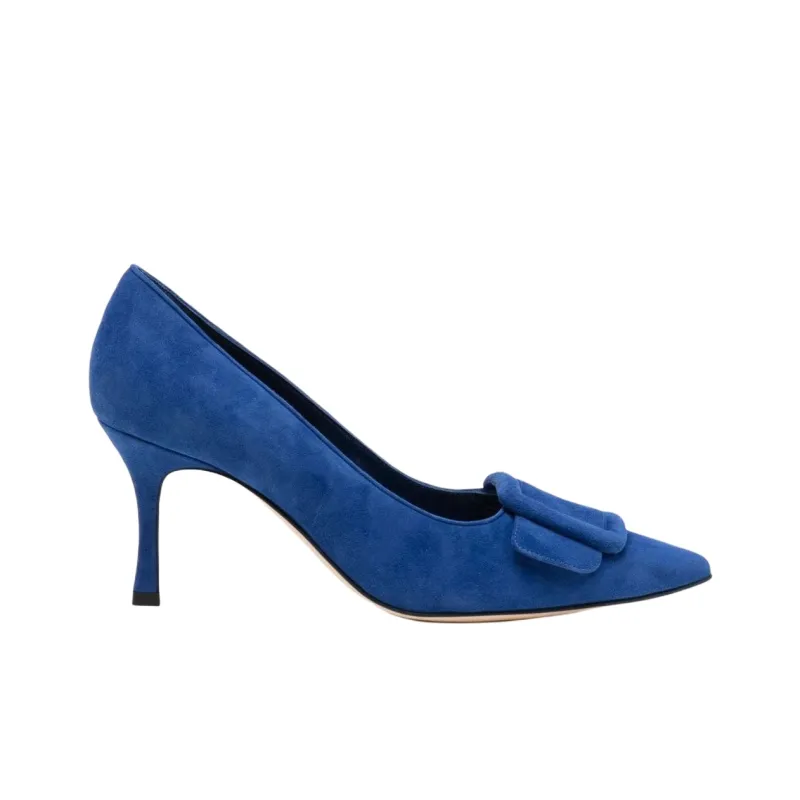 MANOLO BLAHNIK Maysale 65mm Suede Pumps-1