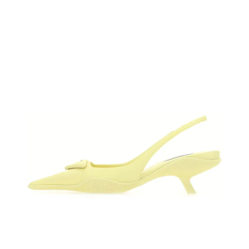 PRADA Slim Heel High Heels Women's Yellow-0