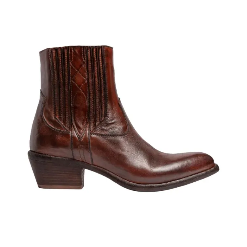 SARTORE Ankle Boots 4.5cm Women's Dark Brown-1