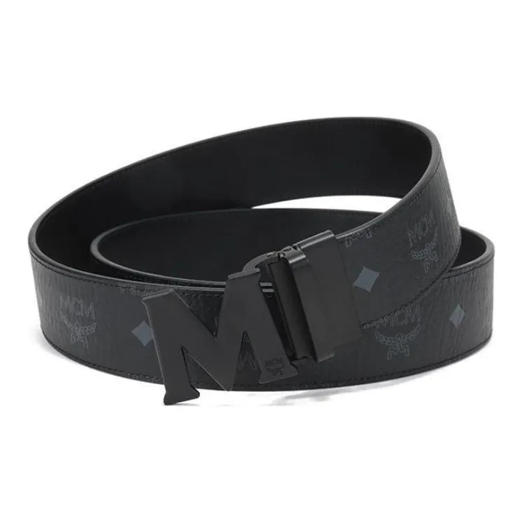 MCM Classic Logo Detailed Buckle Belt-2