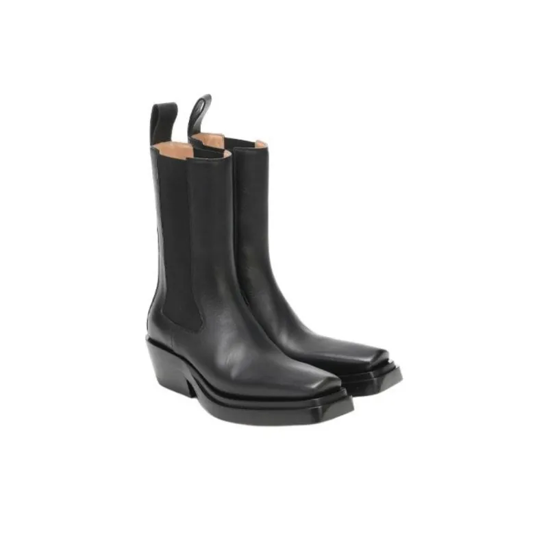Bottega Veneta Short Chelsea Boots Women's Black-2