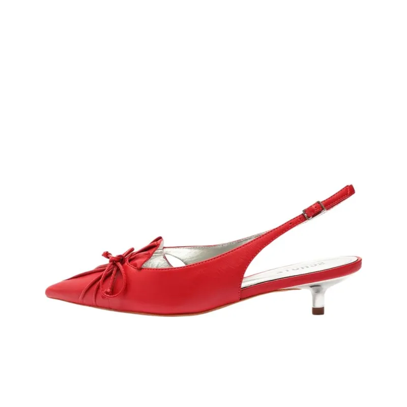 Schutz Zane Slim Heel High Heels 5cm Women's Red-0