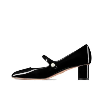 DIOR Jolie Dior Chunky Heel High Heels 5cm Women's Black