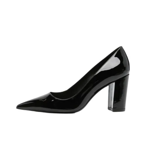 Stuart Weitzman/SW Stuart Chunky Heel High Heels 8.5cm Women's Black