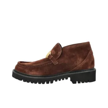 Valentino Logo Plaque Round Toe Boots Women's