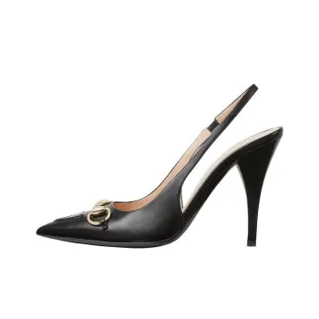 GUCCI Horsebit 24 Spring Summer Collection Slim Heel High Heels 10.5cm Women's Black