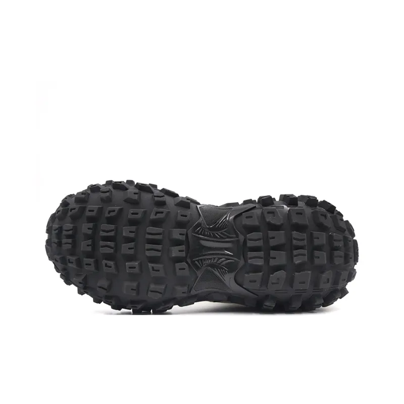 Hong Kong Meng Chunky Sneakers Unisex Low Top Black-6