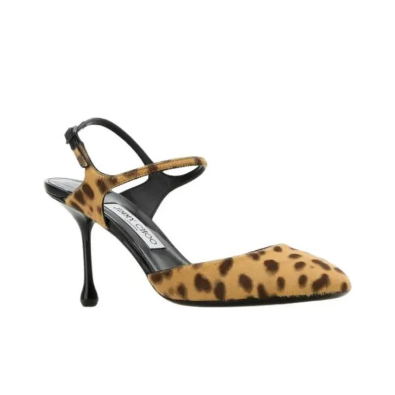 Jimmy Choo Slim Heel High Heels 8cm Women's Natural-2