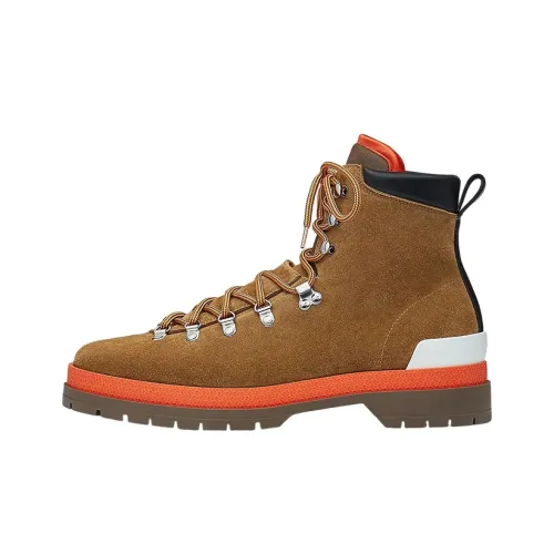 HERMES Denivele Ankle Boots Men's Brown
