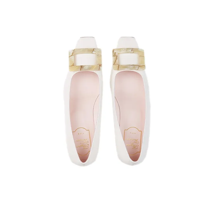 Roger Vivier Belle Vivier High Heels Women's Cream-4