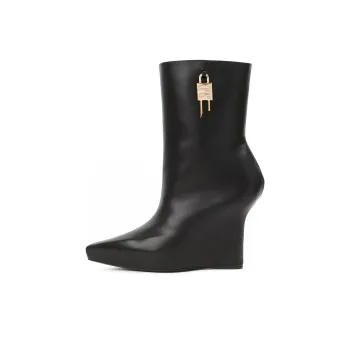 Givenchy 120mm Padlock Wedge Boots