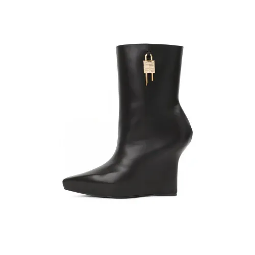Givenchy 120mm Padlock Wedge Boots