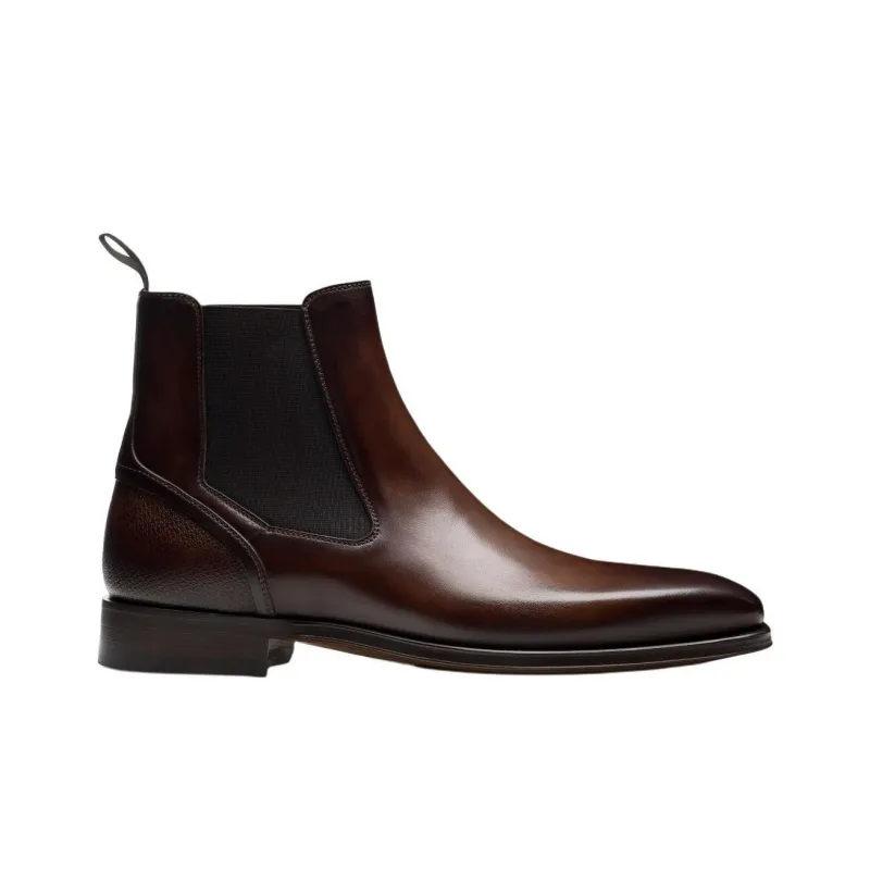 Magnanni Logan Slip Chelsea Boots Women's Brown-1