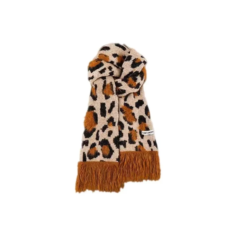 PISHUSHU Wool Blend Knit Scarves Women's-6